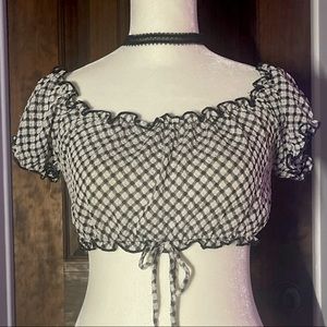 Prairie Puff Sleeve Crop Top